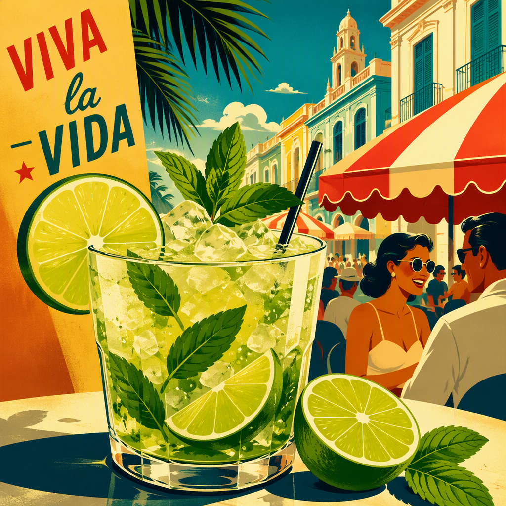 Virkistävä cocktail ja meksikolaisia juomia
