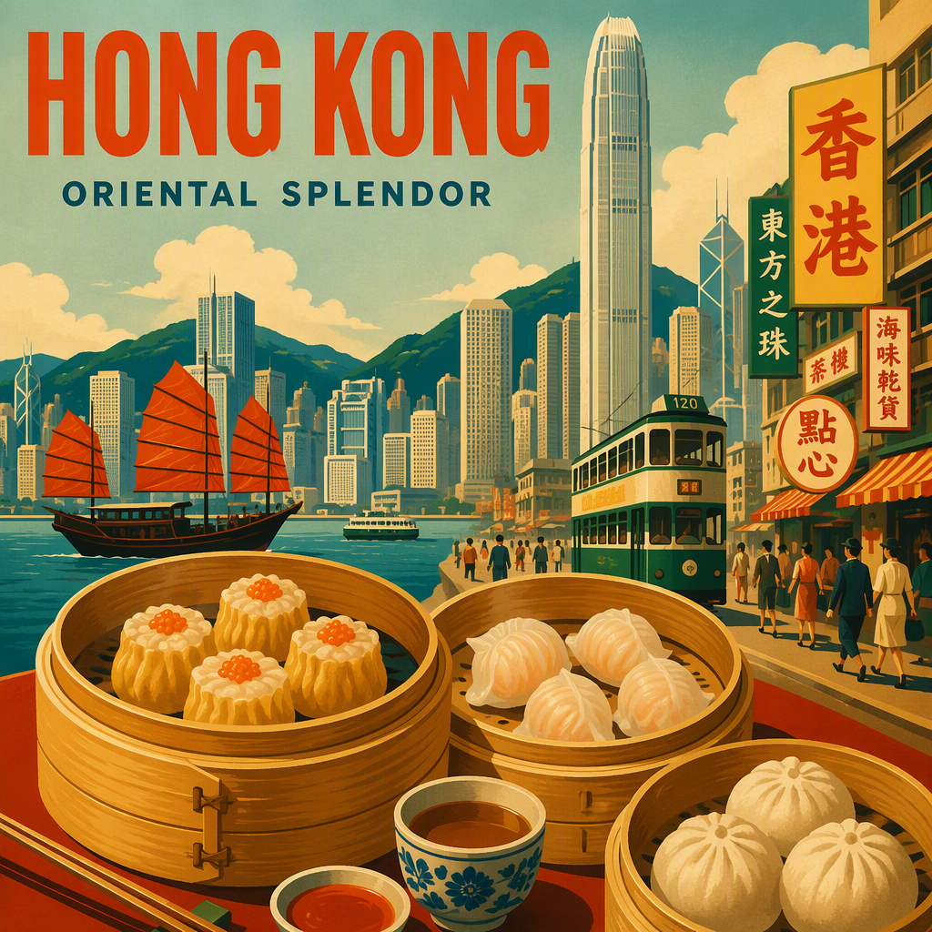 Perinteisiä bambukoreja joissa tarjoillaan dim sum -ruokia