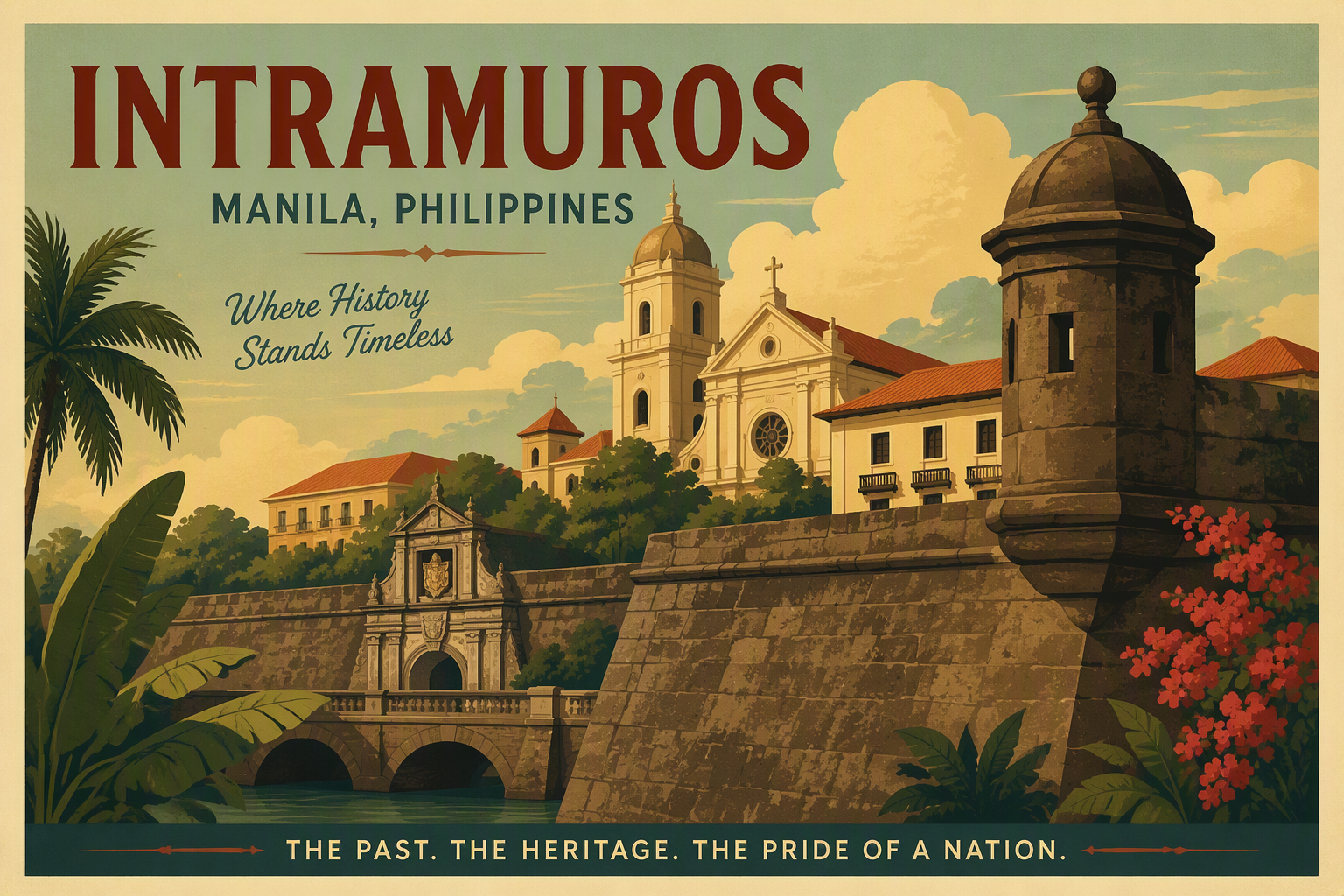 Intramuroksen historialliset muurit Manilassa