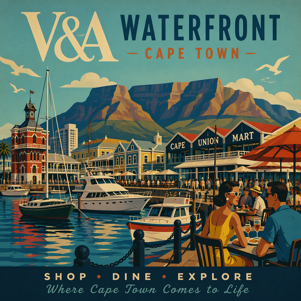 V&A Waterfrontin satama-alue ja ostoskeskus