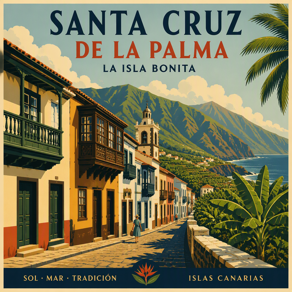 Santa Cruz de la Palman historiallisia värikkäitä katuja Santa Cruz de la Palman historiallisia värikkäitä katuja