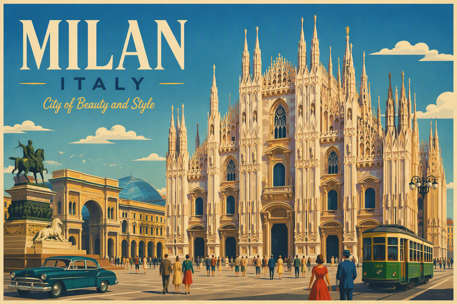 Duomo di Milano -katedraalin upea goottilainen julkisivu Duomo di Milano -katedraalin upea goottilainen julkisivu