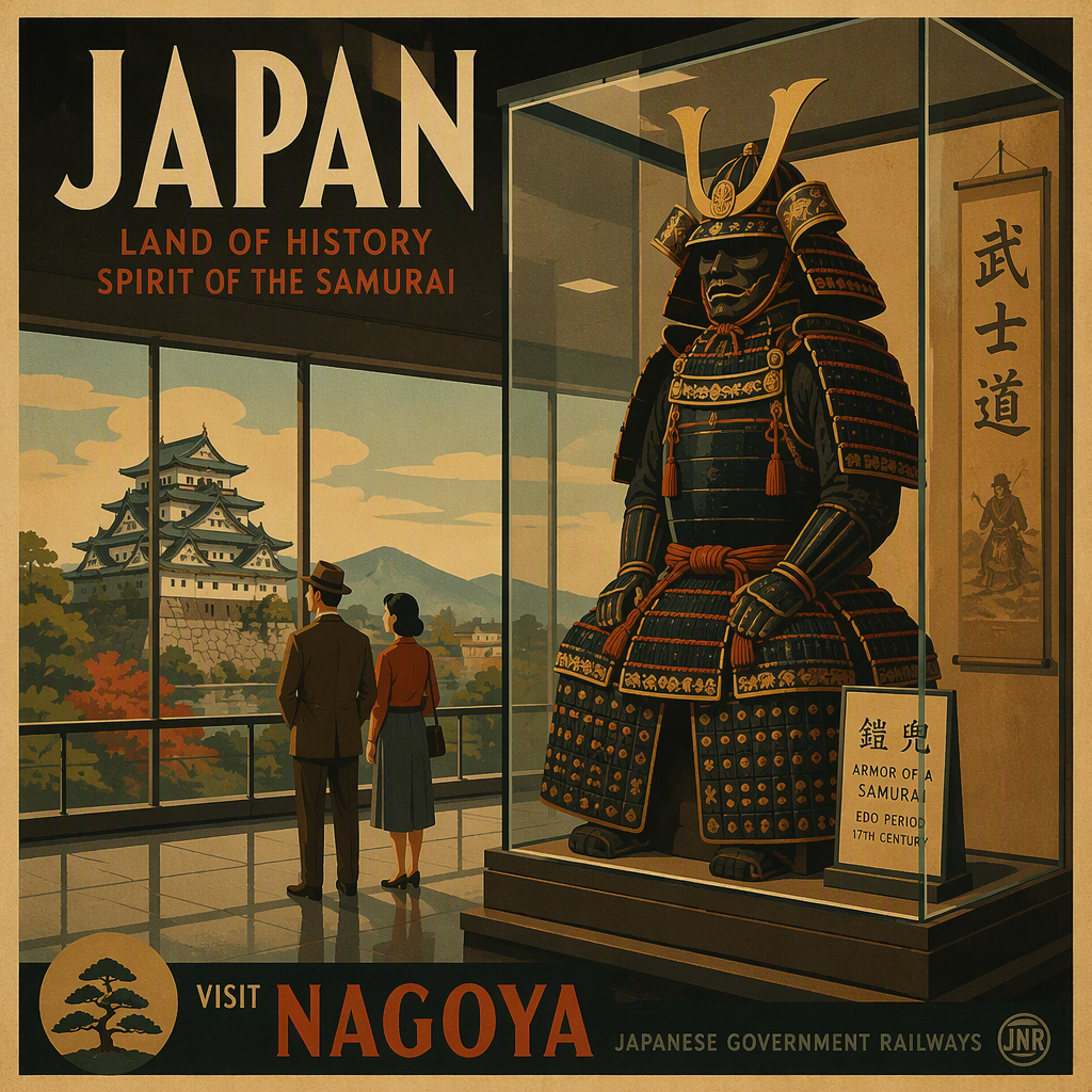 Japanilainen samuraiden haarniska museon kokoelmissa