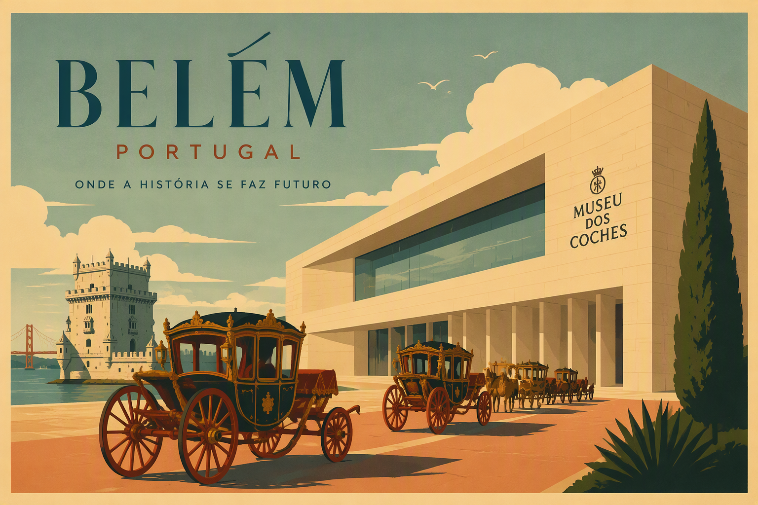 Moderni museorakennus Belémin historiallisella alueella