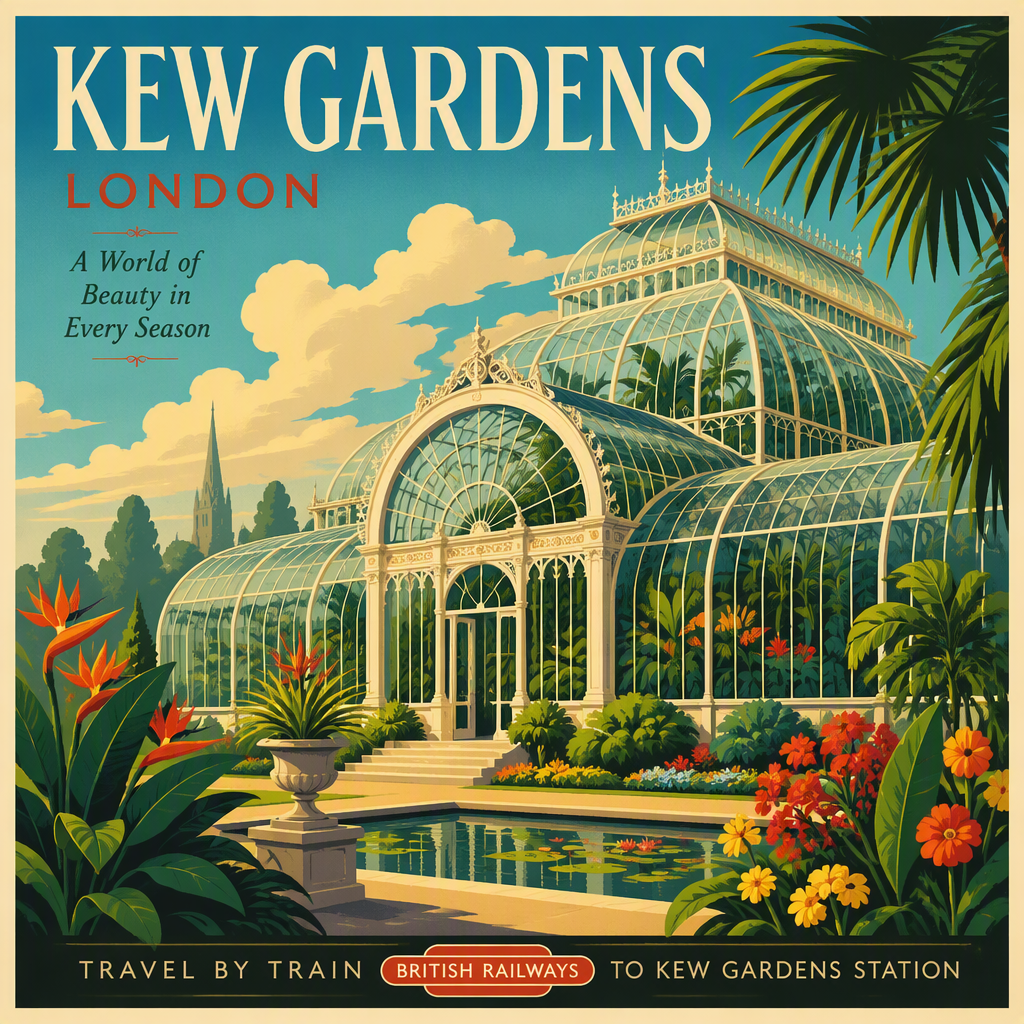Kibble Palace kasvihuone kasvitieteellisessä puutarhassa