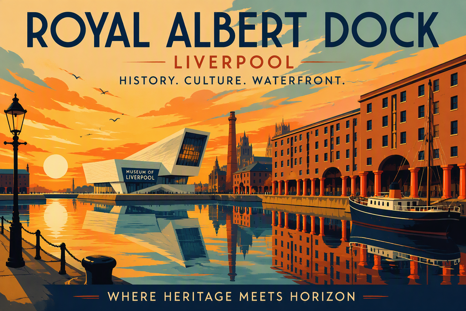 Royal Albert Dockin moderni ja historiallinen satama-alue