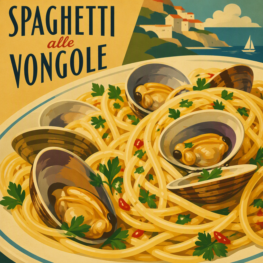 Spaghetti alle Vongole simpukkapasta