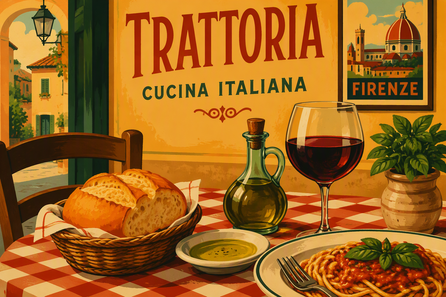 Pisan ravintoloiden tunnelmallinen kattaus ja italialaisia makuja