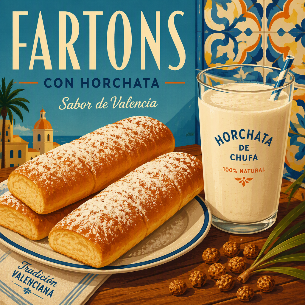 Makeat fartons-leivonnaiset ja raikas horchata-juoma Makeat fartons-leivonnaiset ja raikas horchata-juoma
