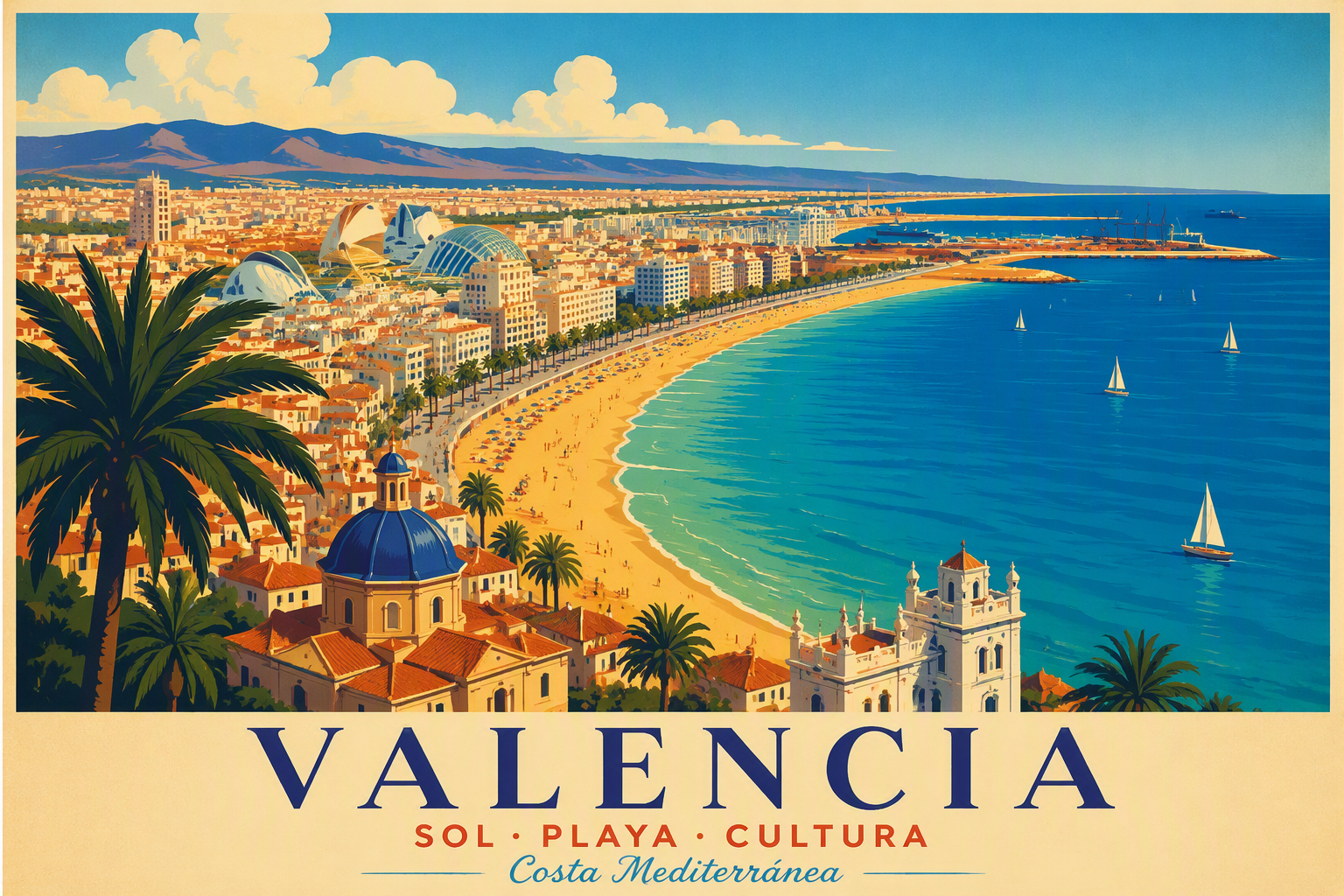 Valencian rannikko Välimeren rannalla Valencian rannikko Välimeren rannalla