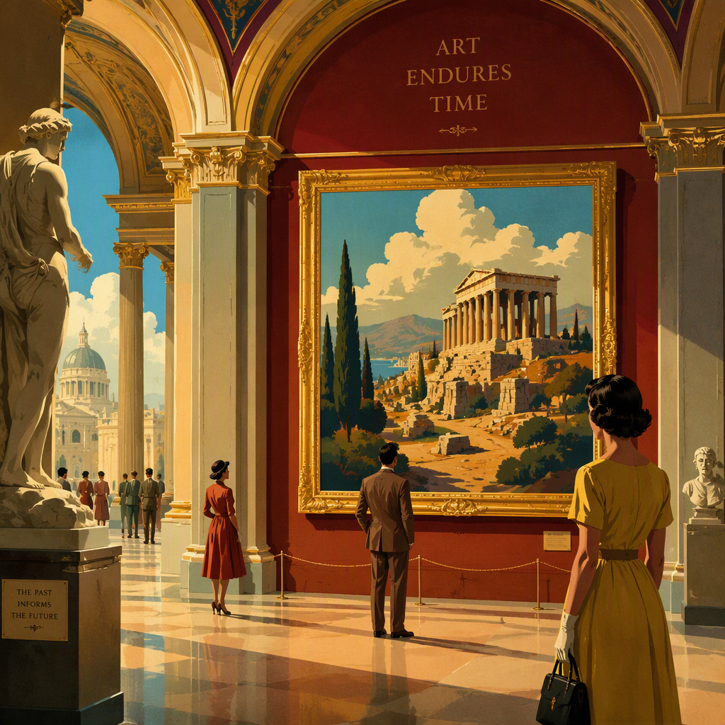 Taidegalleria museossa jossa on historiallisia öljymaalauksia