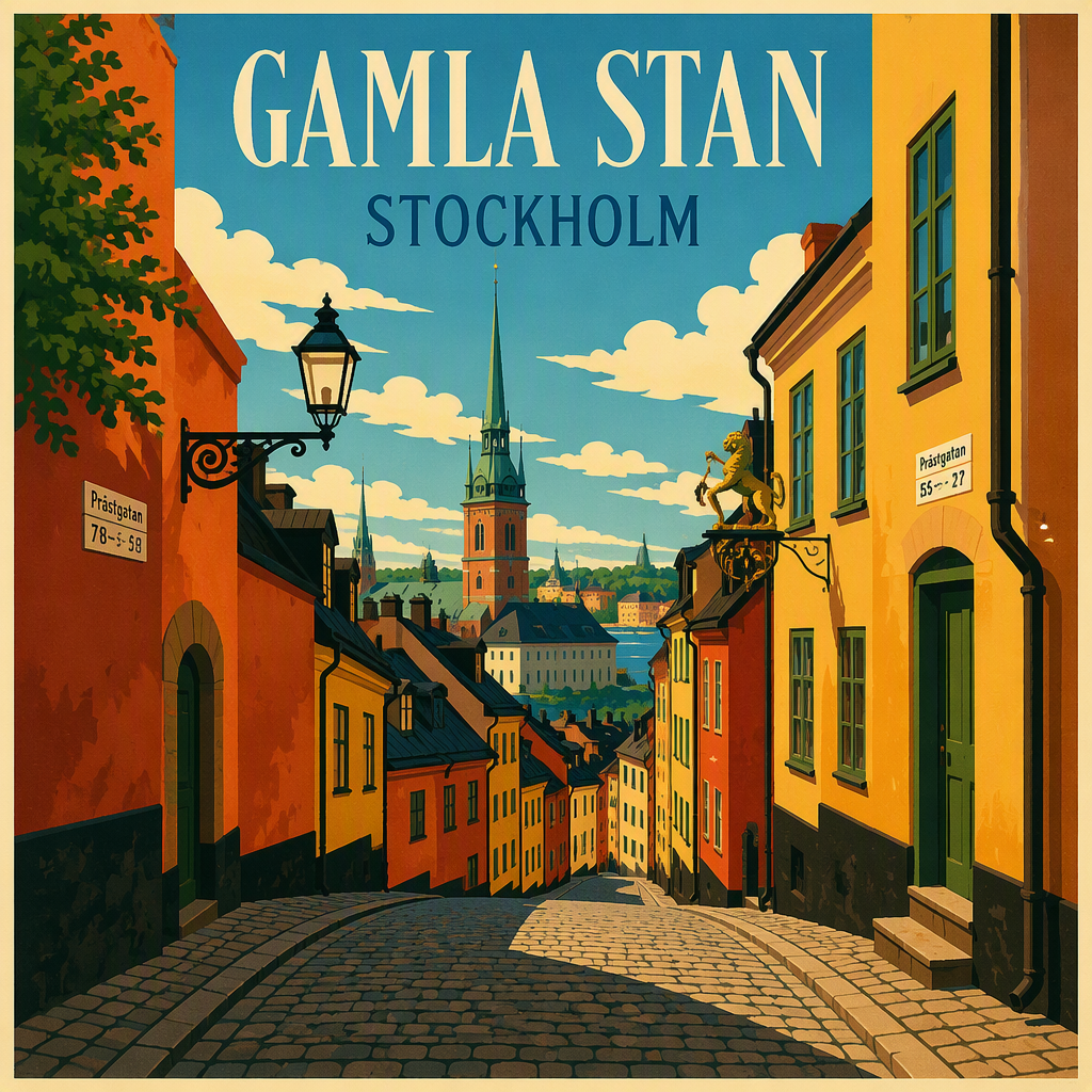 Kapea mukulakivikatu Gamla Stanissa Kapea mukulakivikatu Gamla Stanissa