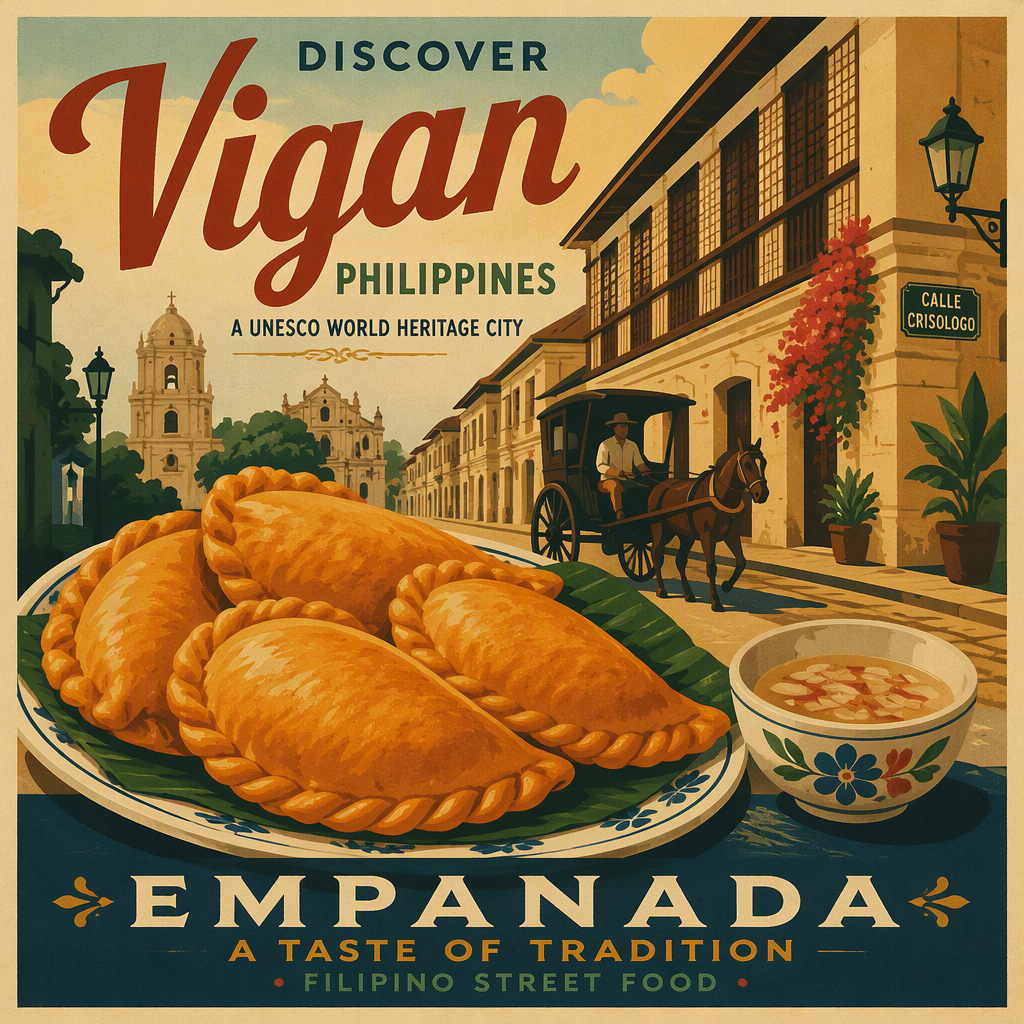 Paikallinen empanada-piiras tarjoiltuna lautasella